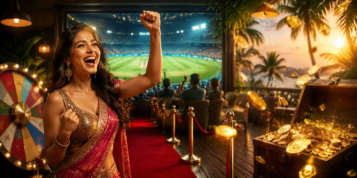 Indian beach with cricket fans enjoying seaside betting atmosphere